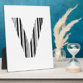 BUCHSTABE V STRICHCODE Erster Anfangs-Strichcode-M Fotoplatte (Seite)