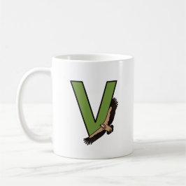 Buchstabe V Tasse