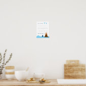 Buchstabe V Übungsposter für Kinder Poster (Küche)