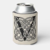 Buchstabe V Vintage Knotentonografie Dosenkühler (Kanne Rückseite)