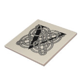 Buchstabe V Vintage Knotentonografie Fliese (Seite)