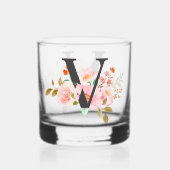 Buchstabe V Whiskyglas (Rückseite)
