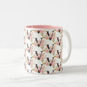 Buchstabe V Zweifarbige Tasse (VorderseiteRechts)