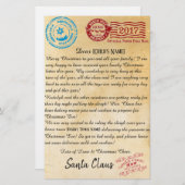 Buchstabe von Buchstaben Sankt | Nordpol | V2 Briefpapier (Vorne/Hinten)