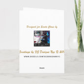 Buchstabe von Sankt - Elf-und Feiertagskarte (Rückseite)