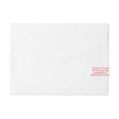 Buchstabe von Sankt-Weihnachten Rundum-Adressaufkleber