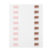 Buchstabe von Sankt-Weihnachten Rundum-Adressaufkleber