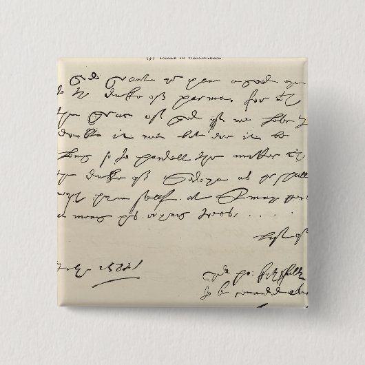 Buchstabe von Sir Francis Drake Button (Vorderseite)