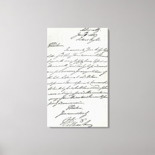 Buchstabe von William IV zu Dame Nelson Leinwanddruck