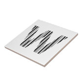 BUCHSTABE W BAR CODE Erstes Anfangsbarcode-Muster Fliese (Seite)