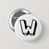 Buchstabe W Button (Vorne & Hinten)