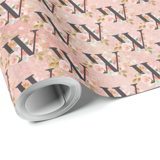 Buchstabe W Geschenkpapier (Rolleneckpunkt)