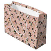 Buchstabe W Große Geschenktüte (Rückseite Schrägansicht)