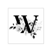 Buchstabe W Gummistempel (Prägung)