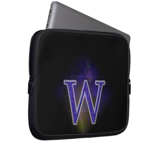 Buchstabe W Laptopschutzhülle (Vorne Rechts)