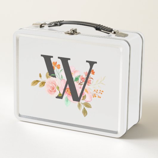 Buchstabe W Metall Brotdose (Vorderseite)