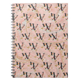Buchstabe W Notizblock