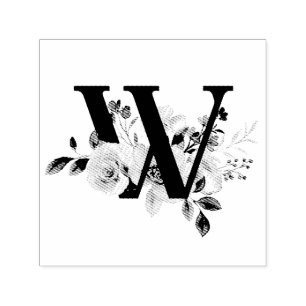 Buchstabe W Permastempel