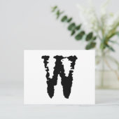 Buchstabe W Postkarte (Stehend Vorderseite)