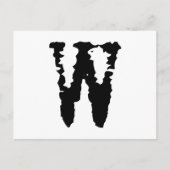 Buchstabe W Postkarte (Vorderseite)