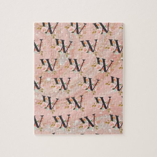 Buchstabe W Puzzle (Vertikal)