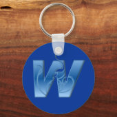 Buchstabe W Schlüsselanhänger (Vorderseite)