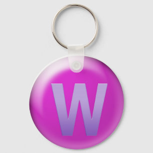 Buchstabe W Schlüsselanhänger