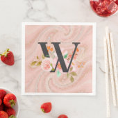 Buchstabe W Serviette (Beispiel)