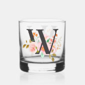 Buchstabe W Whiskyglas (Rückseite)