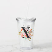 Buchstabe X Acryltrinkbecher (Rückseite)