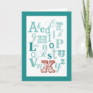 Buchstabe X Anfangsname Alphabet Geburtstag Aquama Karte