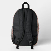 Buchstabe X Bedruckter Rucksack (Rückseite)