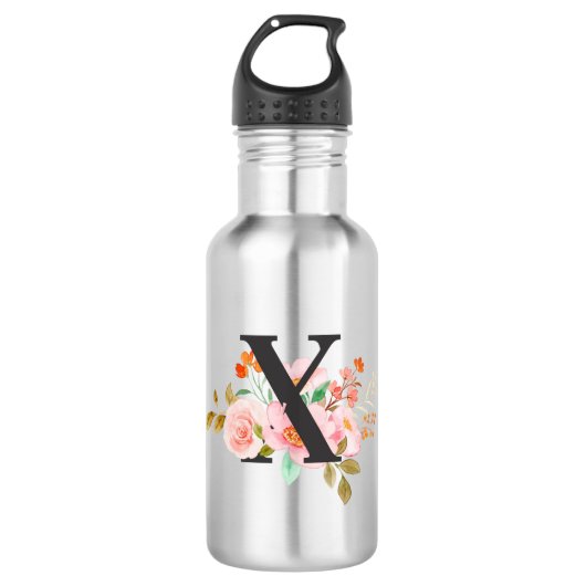 Buchstabe X Edelstahlflasche (Vorderseite)