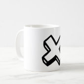 Buchstabe X Kaffeetasse (Vorderseite Links)