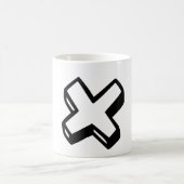 Buchstabe X Kaffeetasse (Mittel)