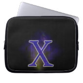 Buchstabe X Laptopschutzhülle (Vorderseite)