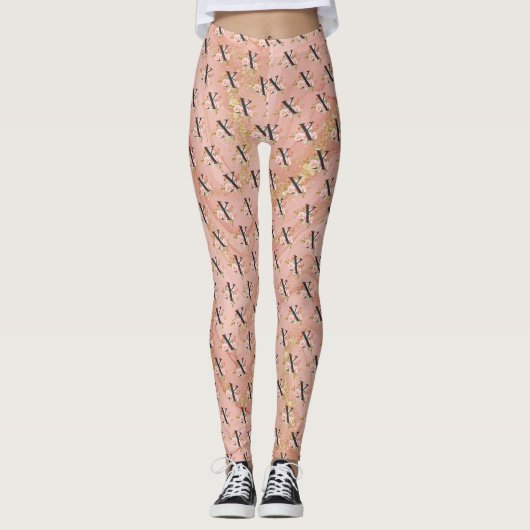 Buchstabe X Leggings (Vorderseite)
