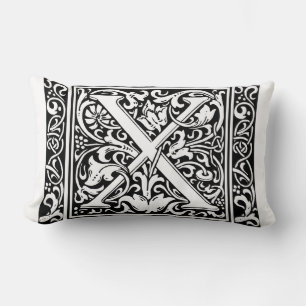 Buchstabe X Mittelalterliche Monogramm-Kunst Art N Lendenkissen