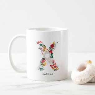 Buchstabe X   Monogramm-I-Tasse für den Blasenbrie Kaffeetasse