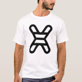 Buchstabe X Monogramm T-Shirt (Vorderseite)