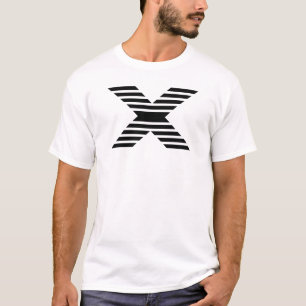 Buchstabe X Monogramm T-Shirt
