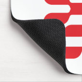 Buchstabe X Monogramm USA-Flagge Mousepad (Ecke)