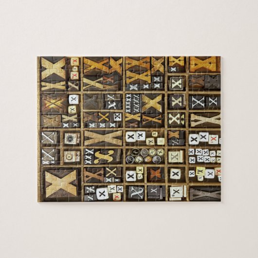 Buchstabe X Puzzle (Horizontal)