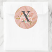 Buchstabe X Runder Aufkleber (Tasche)