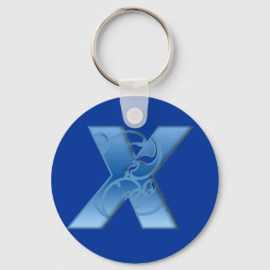 Buchstabe X Schlüsselanhänger