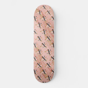 Buchstabe X Skateboard