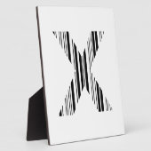 BUCHSTABE X STRICHCODE Erster Anfangsbuchstabe-Str Fotoplatte (Seite)