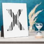 BUCHSTABE X STRICHCODE Erster Anfangsbuchstabe-Str Fotoplatte (Seite)