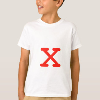 Buchstabe X T-Shirt