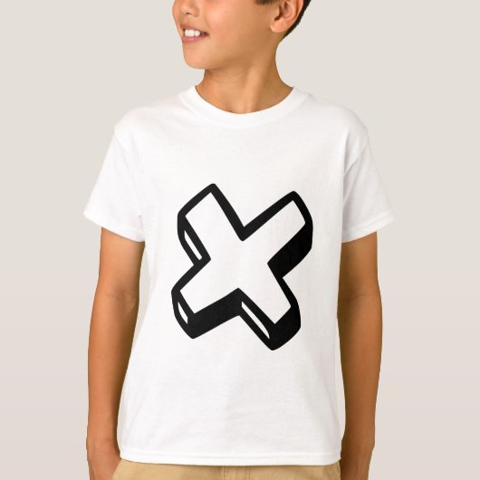 Buchstabe X T-Shirt (Vorderseite)